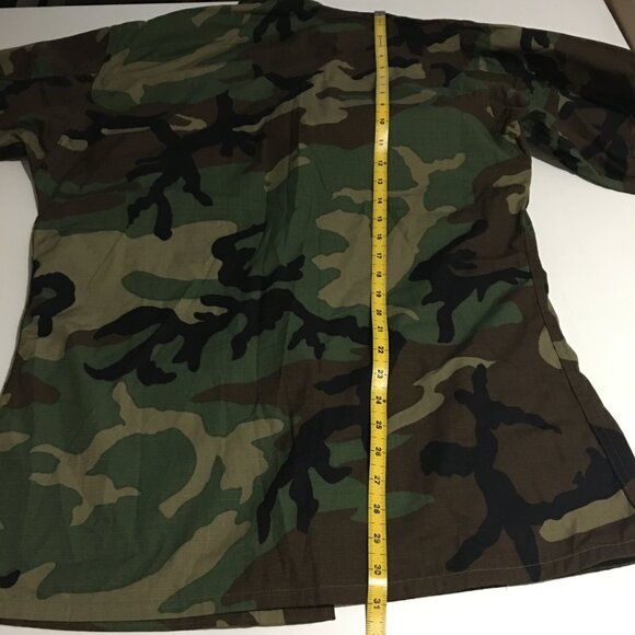 Military Coat Hot Weather Woodland Camouflage Combat Mens Size Medium Long NWT - Picture 7 of 7